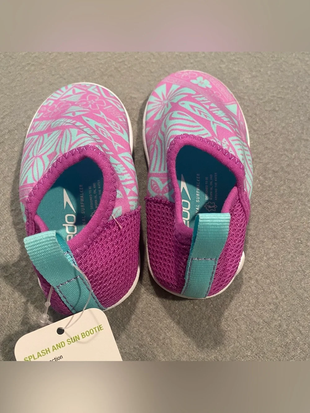 Speedo Splash & Sun Bootie Kids Size S (5-6) Neon Violet Water Shoes